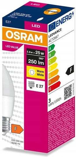 Eko Light Λάμπα LED 2.8W για Ντουί E27 Θερμό Λευκό 249lm