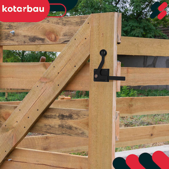 Gate Latch Lock Gate Door Block Black 150 Mm