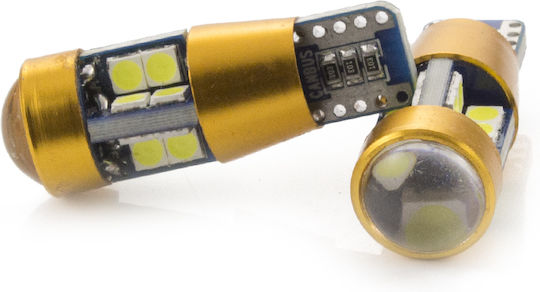 Lămpă Auto Led T10 W5w Canbus 5w 300lm 6000k 17 Smd Set 2 Buc Can130
