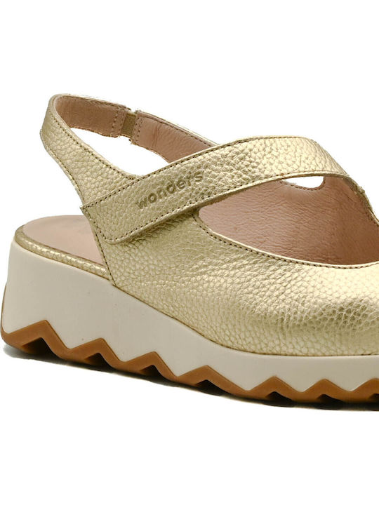 Leather Women's Anatomic Gold Sandals