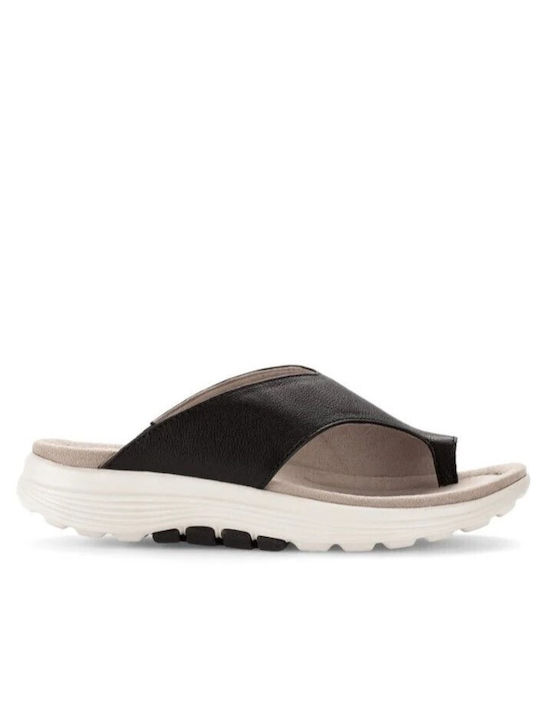 Leather Women's Anatomic Black Sandals