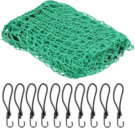 Relaxdays Schutznetz Für Anhänger 2,5x3,5m Grüne Wetterbeständiges Material Set Mit 10 Haken
