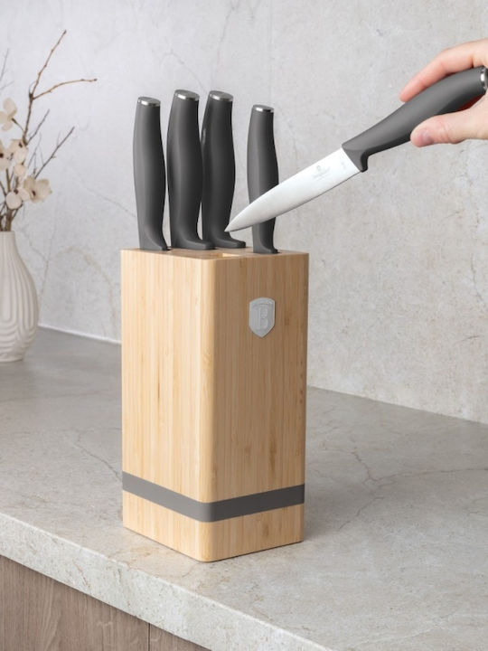 Berlinger Haus Collection Set of Knives with Base from Stainless Steel 6 Pieces