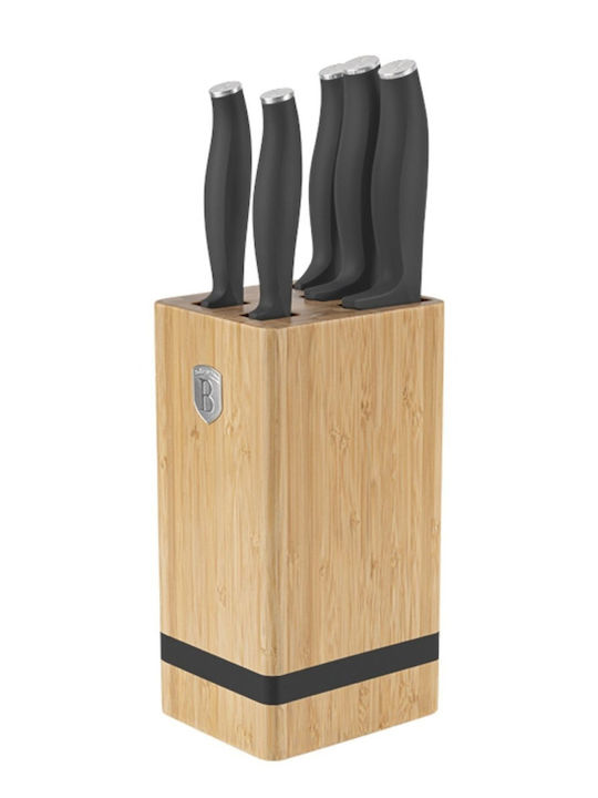Berlinger Haus Collection Set of Knives with Base from Stainless Steel 6 Pieces