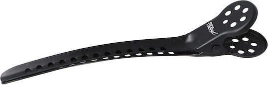 Black Metal Clips Eurostil 07580 Card 9cm 6pcs