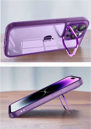 Flippy Protective Case Samsung A03 Electroplated Camera Stand 1.5 Mm Thickness Camera Protection Purple