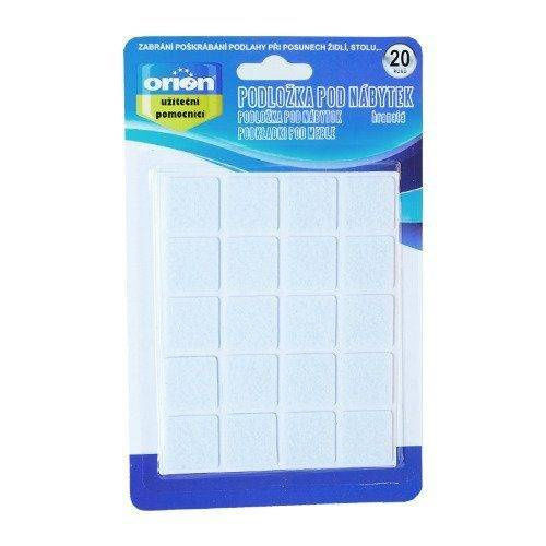 Orion Τσοχάκια Τετράγωνα με Αυτοκόλλητο 25x25mm 20τμχ