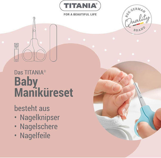 Titania Baby Nail Care Set Beige 3 Pieces