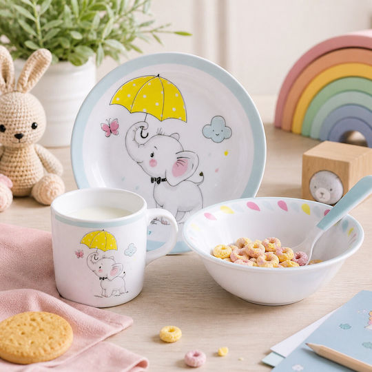 HFA Feeding Set made of Porcelain Gray 3pcs