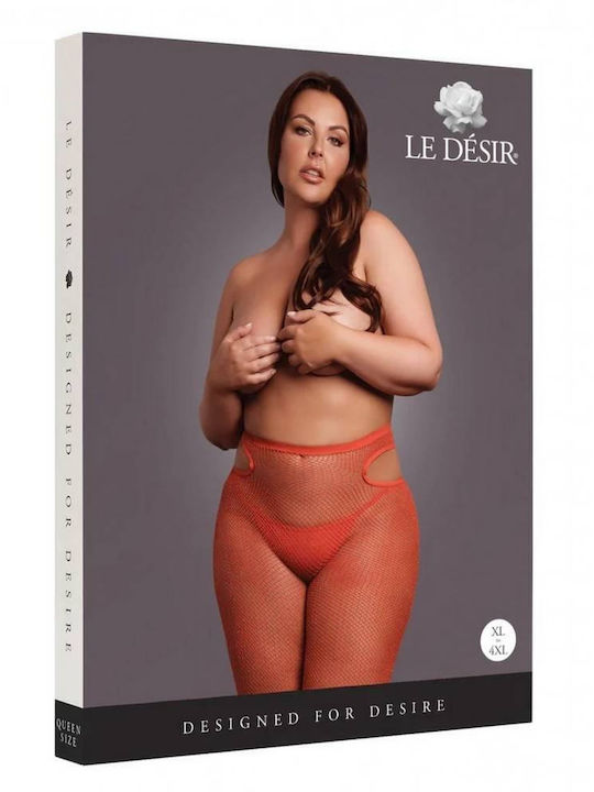 Le Désir Cut-out Sexy Strumpfhose Rot
