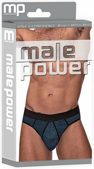 Black Blue Men's String Wide Waistband Male Power Peak Performance Sport Thong Black Blue