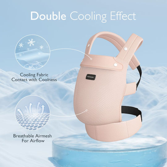 Momcozy Μάρσιπος Πλάτης Ροζ με Μέγιστο Βάρος 3kg