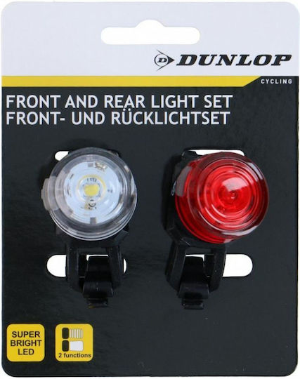 Dunlop Led Bike Σετ Φώτα Ποδηλάτου Για Δυναμό