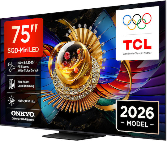 TCL Smart Televizor 75" 4K UHD SQD-Mini LED Q7D Pro HDR (2026) 75Q7D Pro