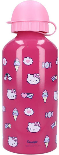 Vadobag Παιδικό Παγούρι Hello Kitty Ανοξείδωτο Φούξια 500ml