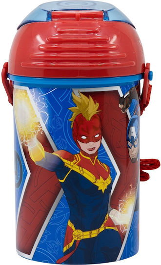 Stor Pop Up Παιδικό Παγούρι Avengers Πλαστικό με Pop-Up Καπάκι 450ml