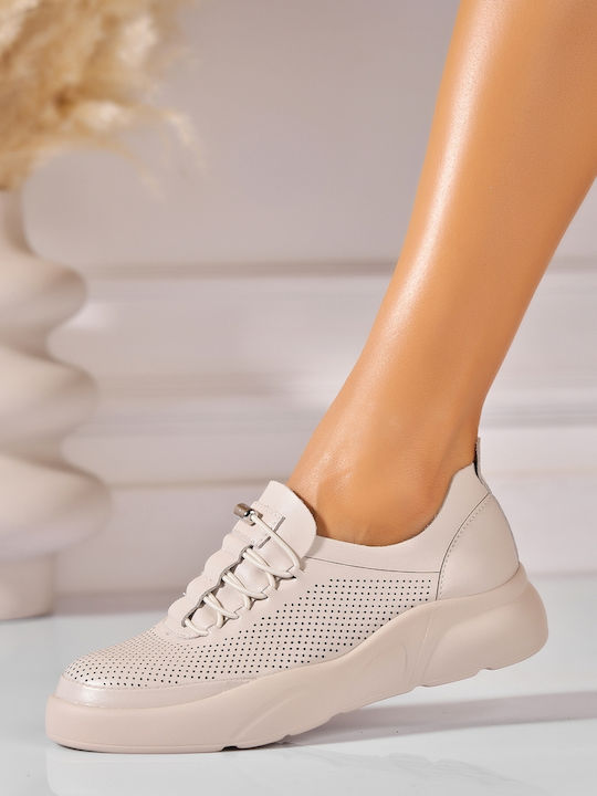 Γυναικεία Oxfords σε Μπεζ Χρώμα