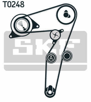 Skf Vkmc 02193-2 Water Pump Timing Belt Set