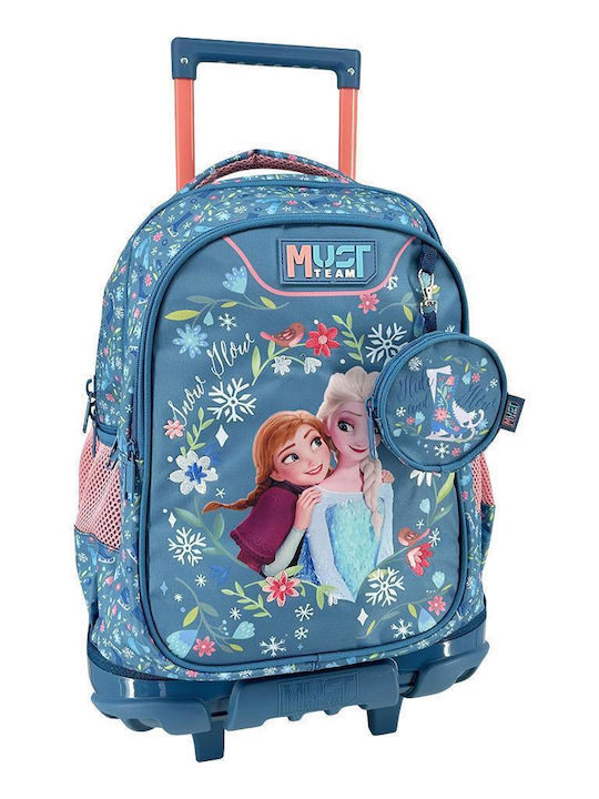 Disney Frozen Ghiozdan Școlar Troler Școală Primară Albastru