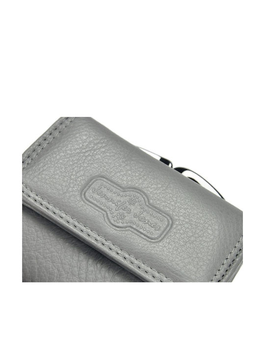 Portofel  5258 Mic Din Piele Pentru Femei Argintiu