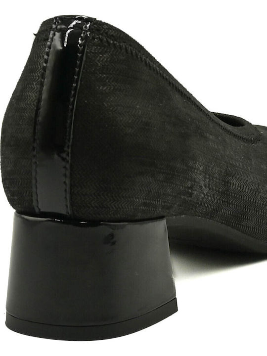 Pumps mit Niedrigem Absatz Schwarz
