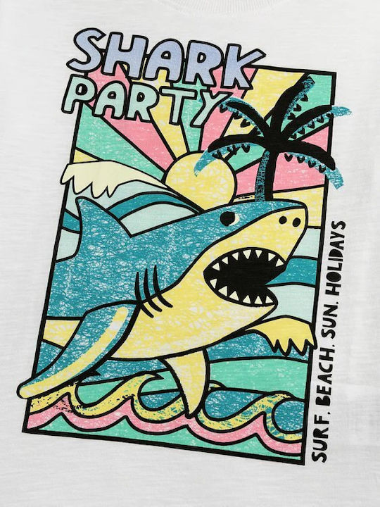 Kids Top Short-sleeved White
