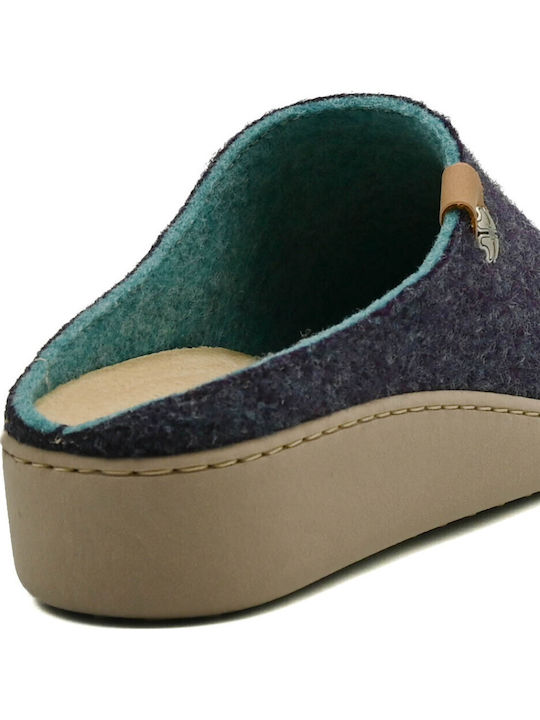 Anatomic Leather Women's Slippers Navy Blue