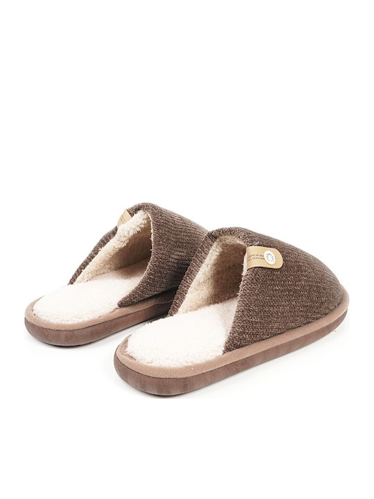 Winter Men's Slippers Brown