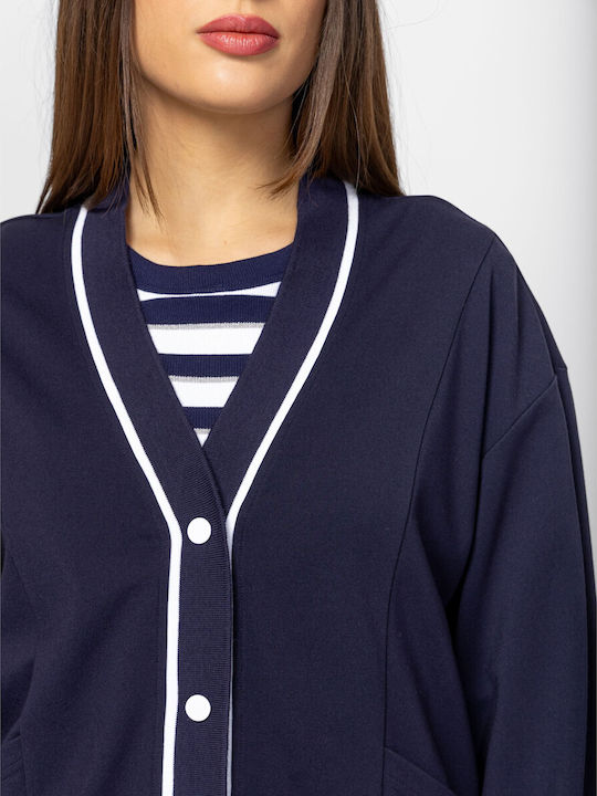 Damen Strickjacke Blau