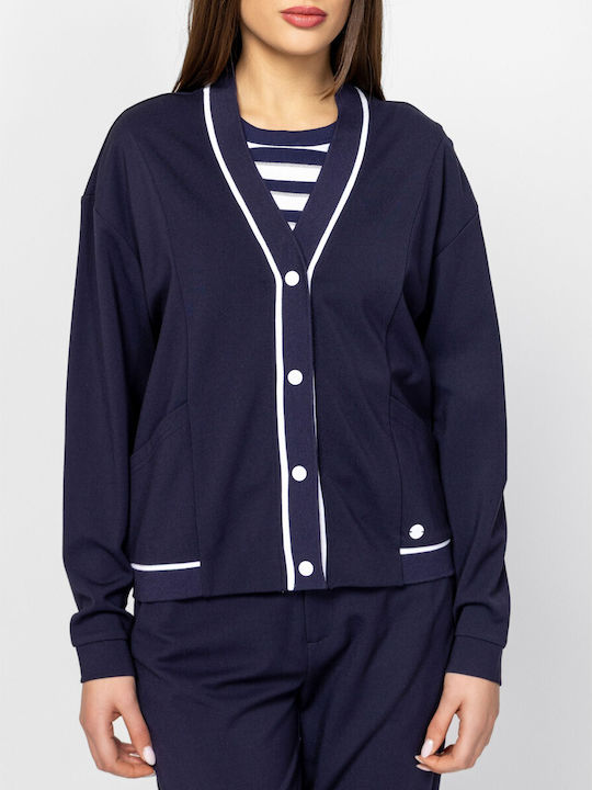 Damen Strickjacke Blau