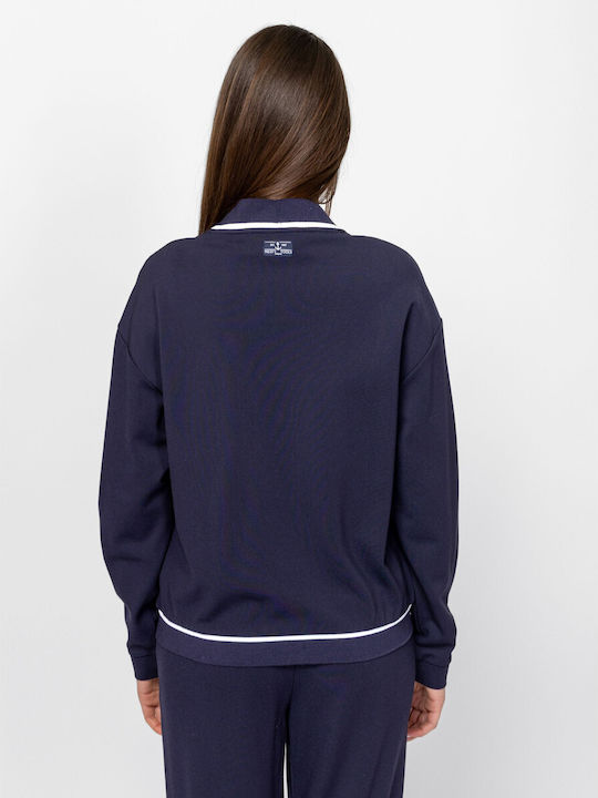 Damen Strickjacke Blau
