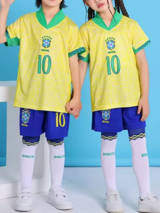 Kids Football Set Neymar Jr “10” Brazil Home