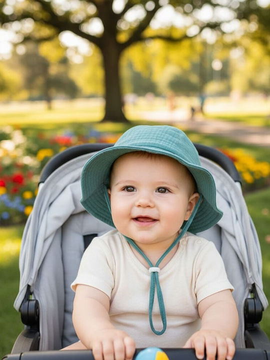 Queen Mother Kinderhut Eimer Stoff Hellblau