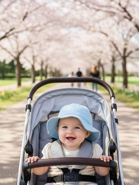 Queen Mother Kinderhut Eimer Stoff Hellblau