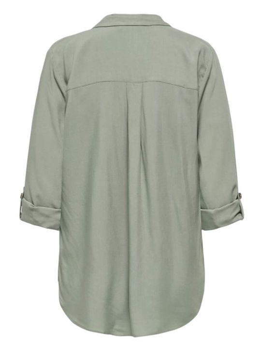 Long Sleeve Women's Shirt Khaki