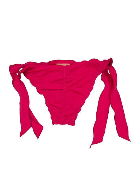 Bikinihosen Brasil mit Schnürung Fuchsie