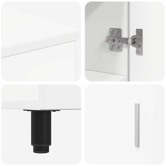vidaXL Πάγκος χωρίς Νιπτήρα Μ60xΒ35xΥ60cm Λευκό