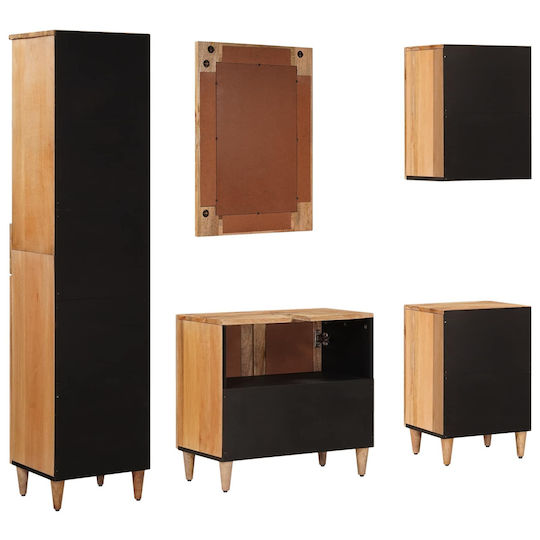 vidaXL Bathroom Vanity Unit without Sink M62xB33xH58cm Natural
