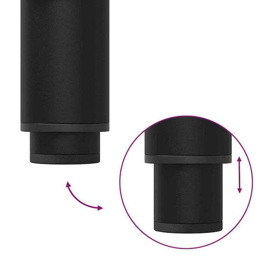 vidaXL Bathroom Vanity Unit Without Sink M60xB35xH80cm Black
