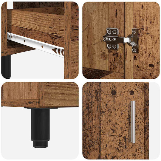 vidaXL Πάγκος χωρίς Νιπτήρα Μ60xΒ35xΥ60cm Παλαιωμένο Ξύλο vidaXL Πάγκος χωρίς Νιπτήρα Μ60xΒ35xΥ60cm Παλαιωμένο Ξύλο