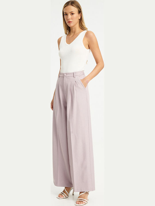 Γυναικείο Υφασμάτινο Παντελόνι Lilac