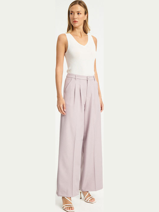 Γυναικείο Υφασμάτινο Παντελόνι Lilac