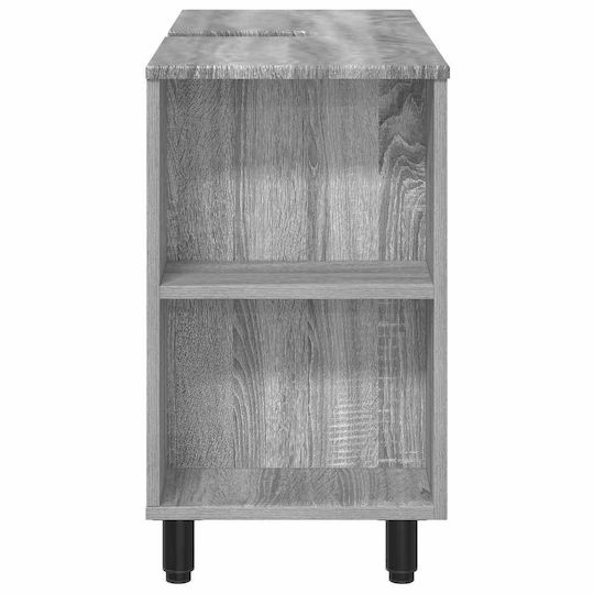 vidaXL Pătrat Fără Unitate De Mobilier Pentru Baie L80xA35xÎ60cm Gri Sonoma