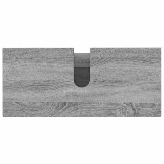 vidaXL Pătrat Fără Unitate De Mobilier Pentru Baie L80xA35xÎ60cm Gri Sonoma