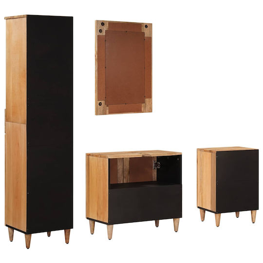 vidaXL Bathroom Vanity Unit Without Sink M62xB33xH58cm Natural