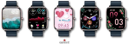 Giewont Smartwatch cu Pulsometru (Roz și Albastru Marin)