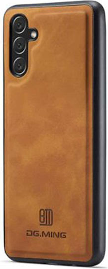 DG.MING Wallet Δερματίνης / Tempered Glass Καφέ (Galaxy A35)