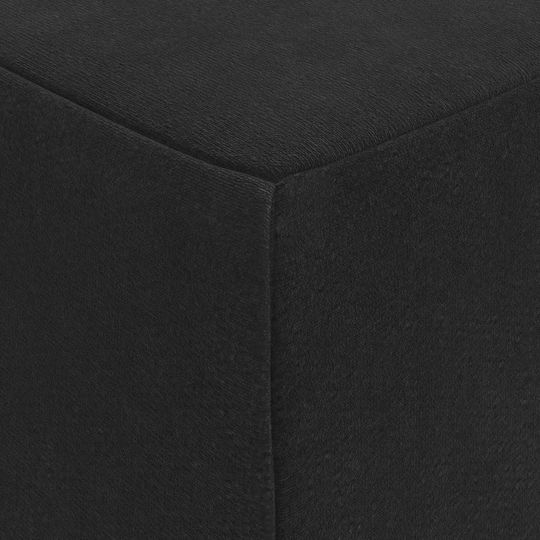 vidaXL Кадифен Калъф За Възглавница Черен 63x75см