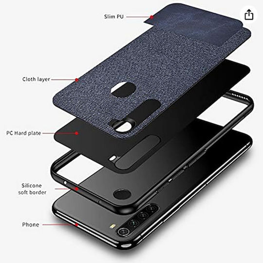 Forcell Back Cover Plastic / Tempered Glass Roșu (Galaxy Note 8Redmi Note 8)