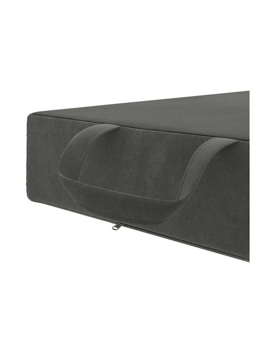vidaXL Față De Pernă Din Catifea Gri 63x90cm